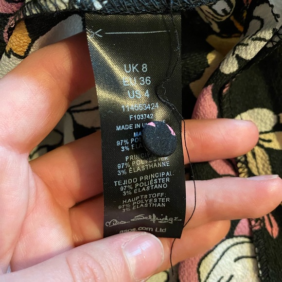 Asos Miss Selfridge Floral Midi Dress - Picture 4 of 4